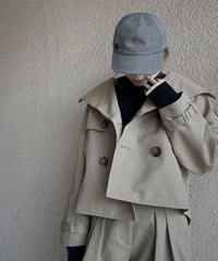 【Amu】short trench coat