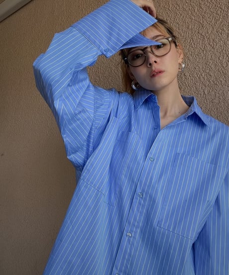 stripe longcuffs shirt