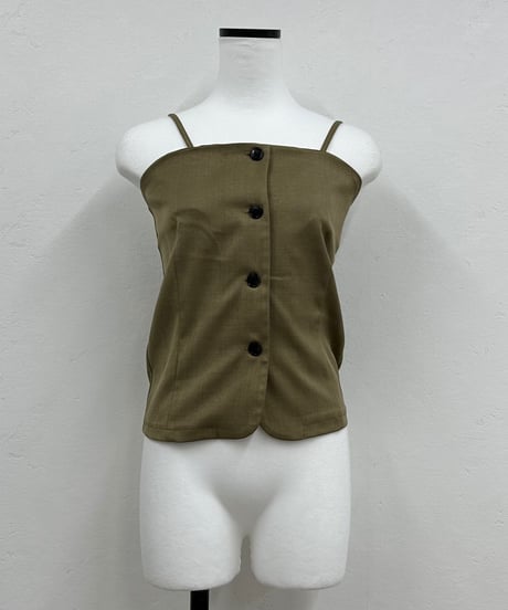 front button cami bustier