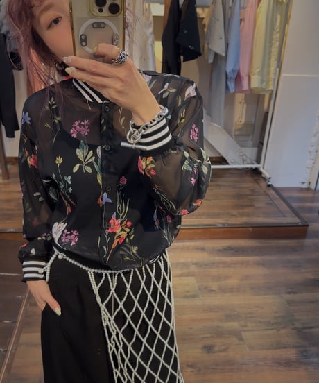 pearl wrap skirt