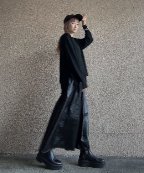 【DOS DIOSAS】metallic skirt