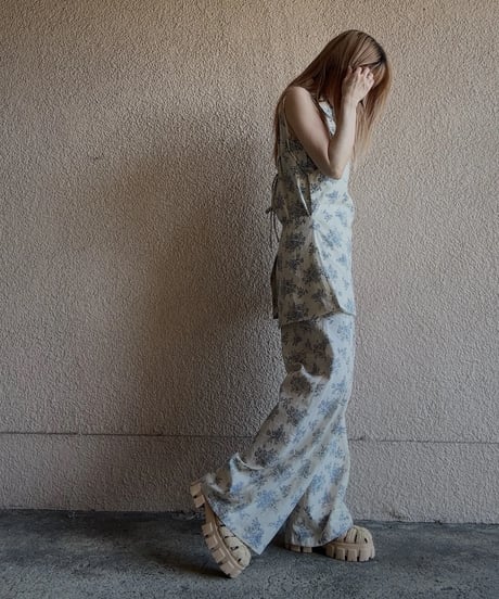 flower design shirt ＆cami
