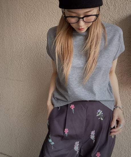 flower print wide PT
