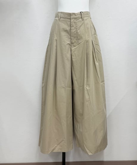 【Limue】wide tuck pants