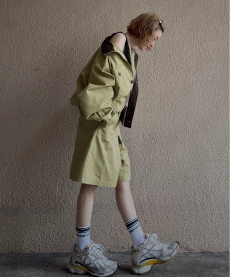 bicolor half pants