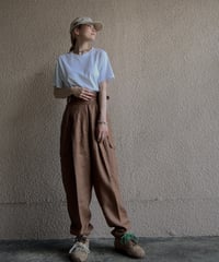 linen tapered pants