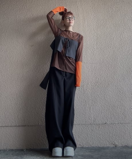 【別注】 bicolor sheer tops
