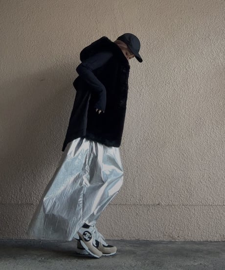 【DOS DIOSAS】metallic skirt