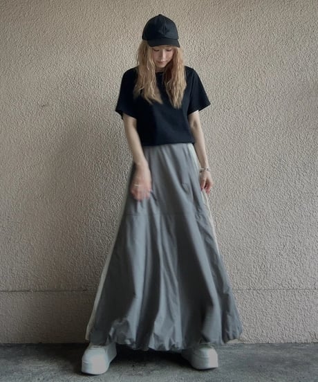 side line balloon skirt