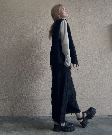 fringe jacquard balloonPT
