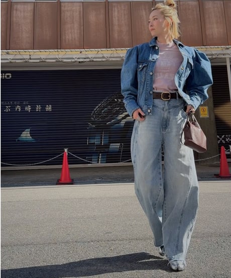 cutoff denim pants