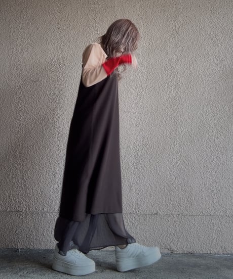 【別注】 bicolor sheer tops