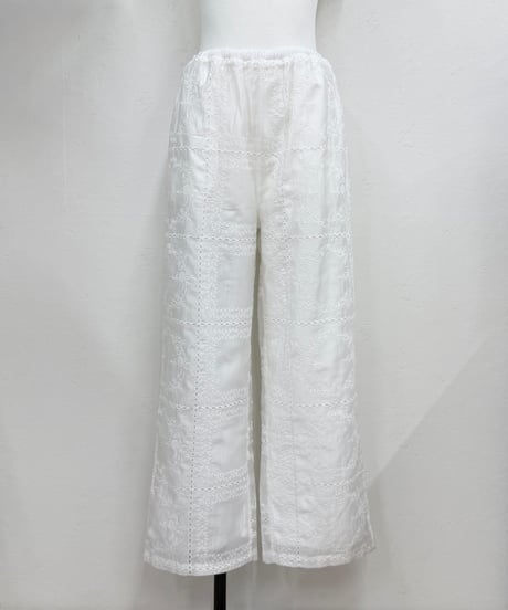 embroidery lace pants