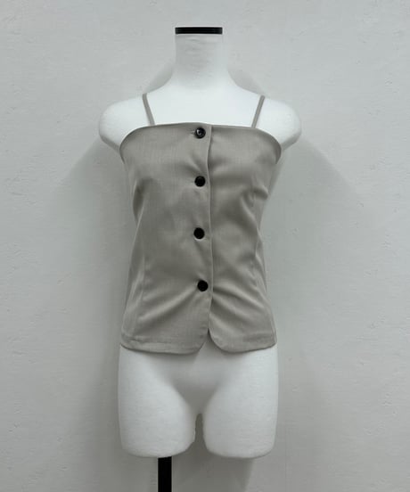 front button cami bustier