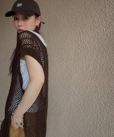 crochet hand knitvest