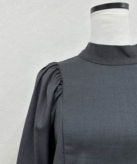 【Limue】saxony volume sleeve tops
