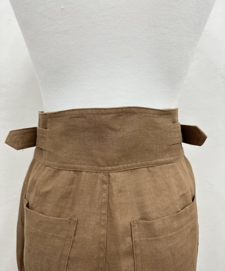 linen tapered pants