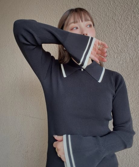 pearl button poloknit