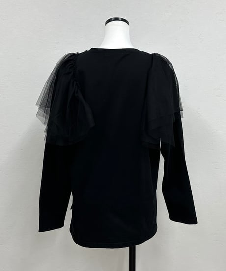 shoulder tulle tops