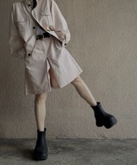 bicolor half pants
