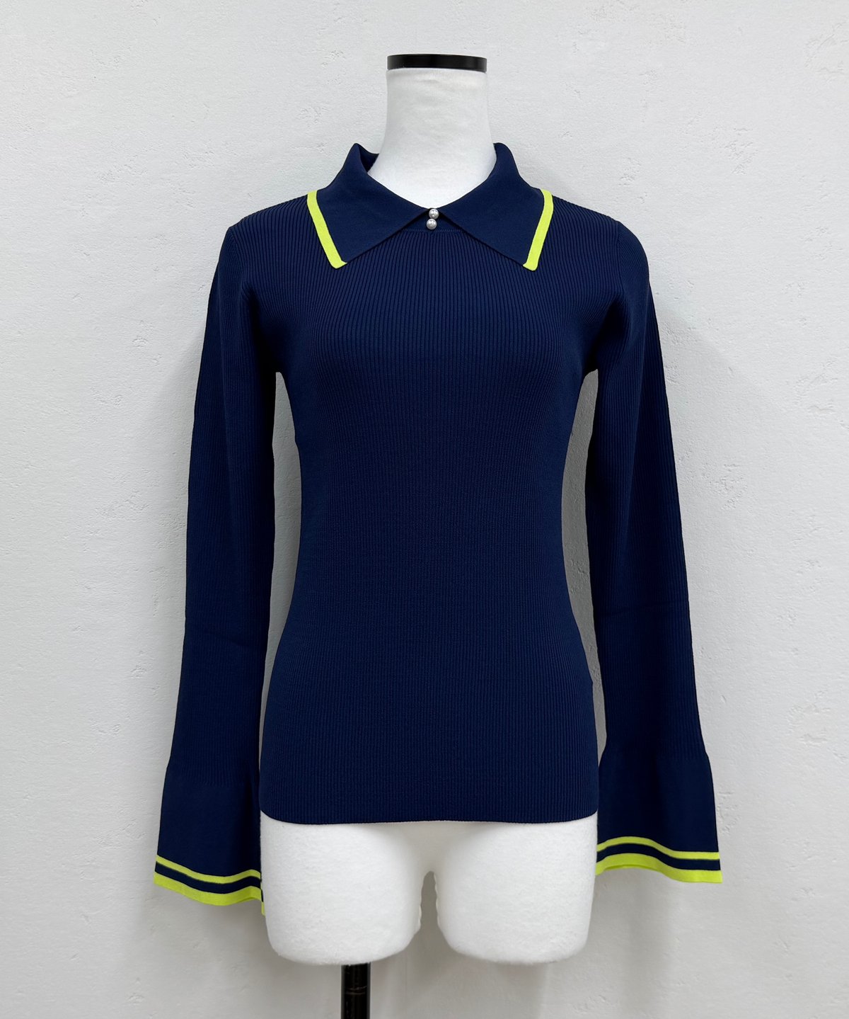 pearl button poloknit | Amu