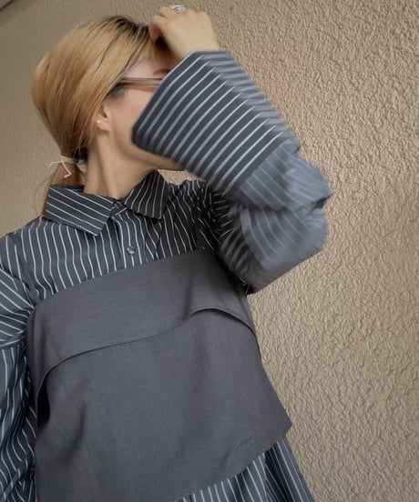 stripe longcuffs shirt