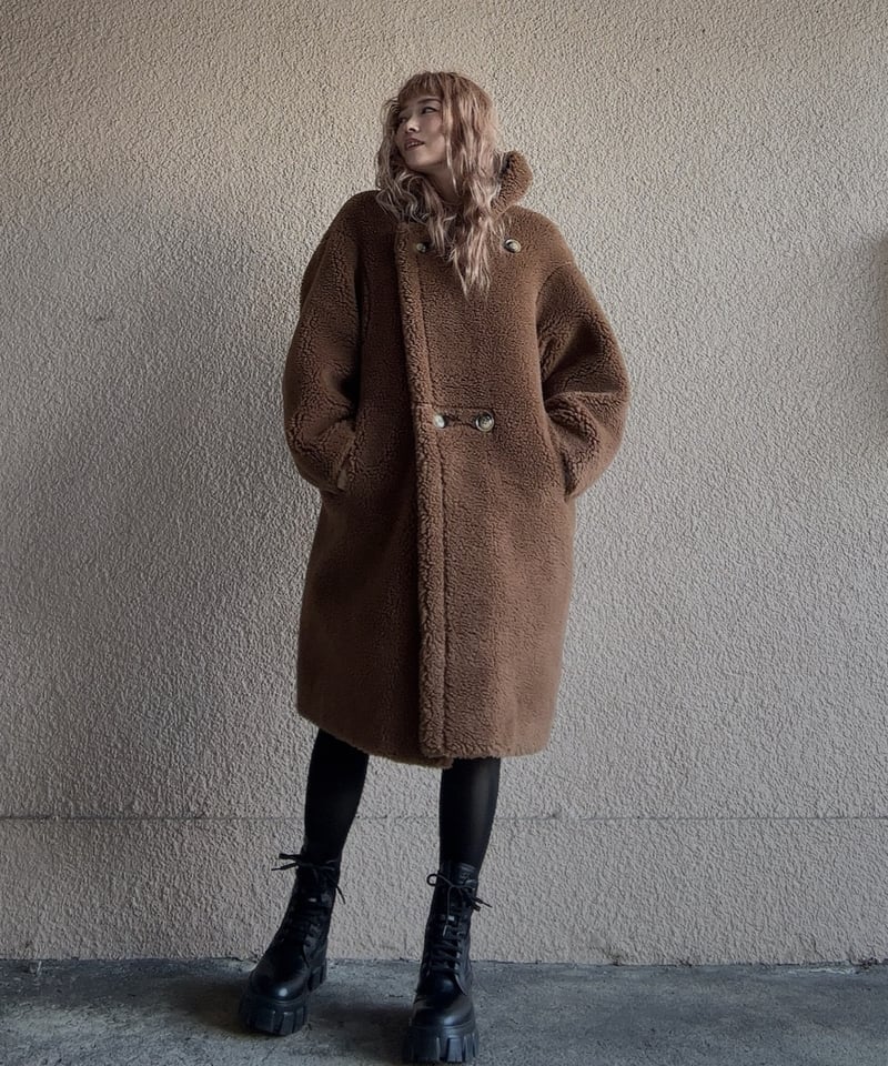 KARRY】long boa coat | Amu