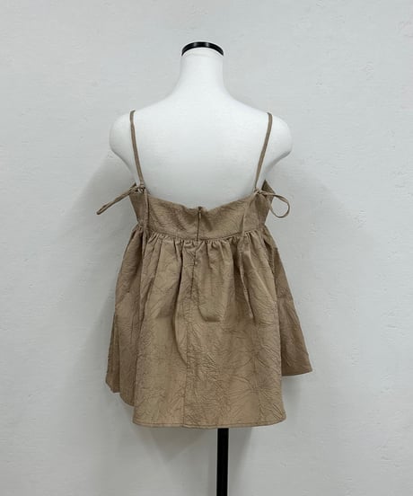 jacquard peplum cami