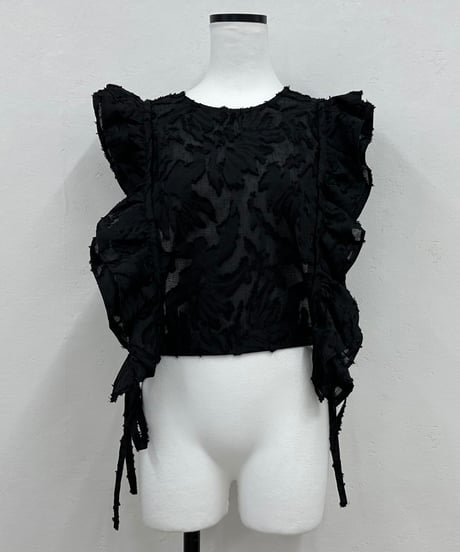 jacquard frill gilet