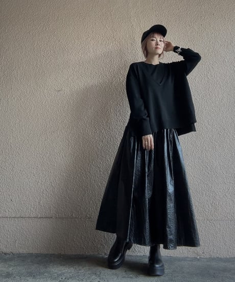 【DOS DIOSAS】metallic skirt