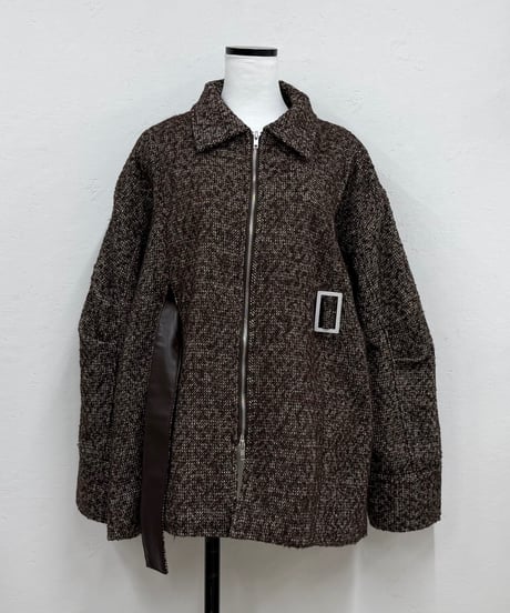 peplum tweed jacketcoat
