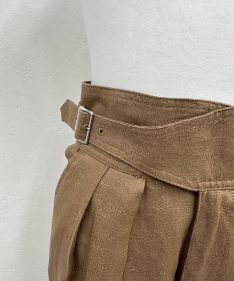 linen tapered pants