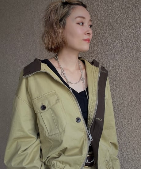 bicolor blouson
