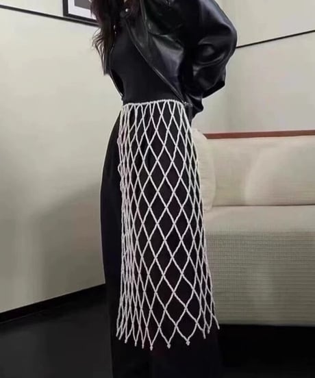pearl wrap skirt