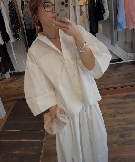 【KARRY】curve sleeve shirt