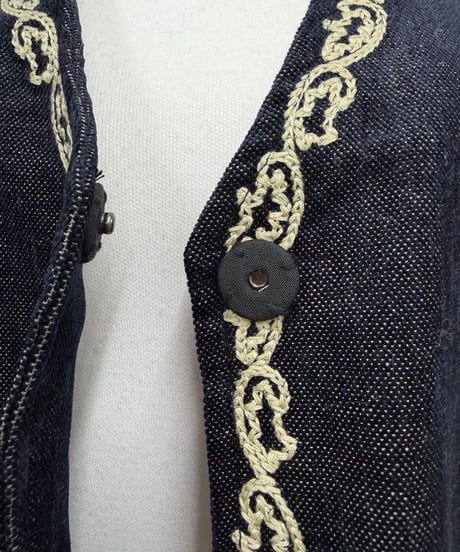 embroidery vest　tuckPT woolJK 3SET