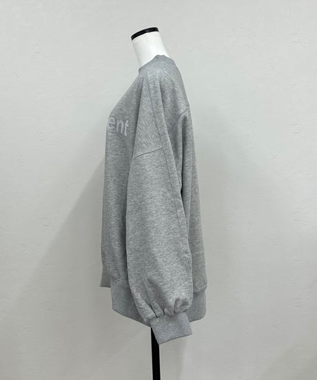 【Limue】logo print sweat