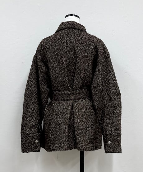 peplum tweed jacketcoat