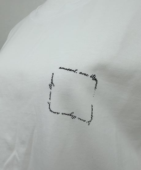 【Amu】square logo Tshirt