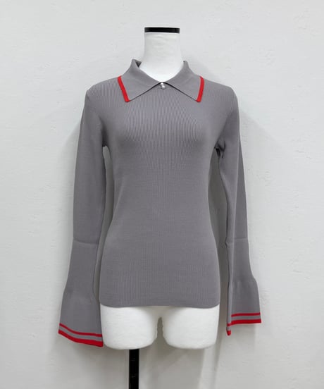 pearl button poloknit