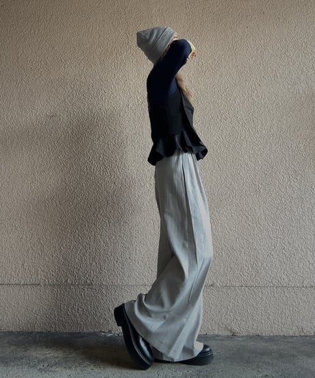 【DOS DIOSAS】peplum frill bustier