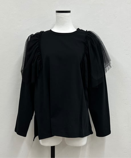 shoulder tulle tops