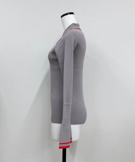 pearl button poloknit