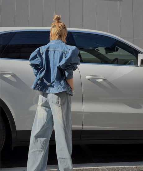 cutoff denim pants