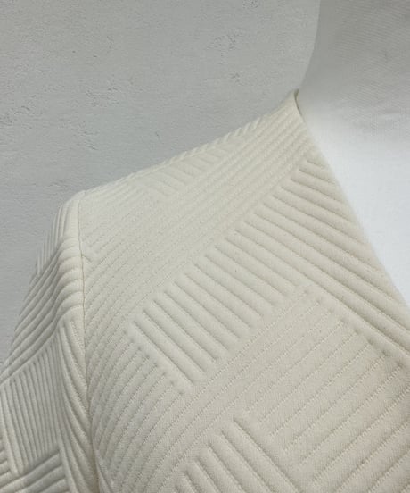nocollar jacquard jacket