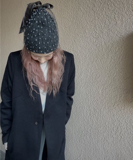 nocollar jacquard jacket