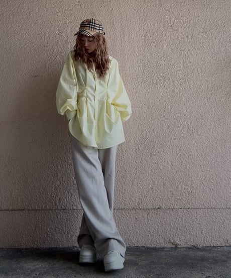 tuck wide slacks PT