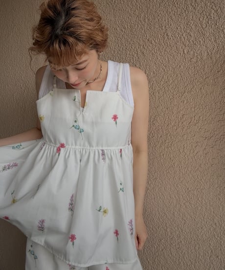 flower print cami bustier