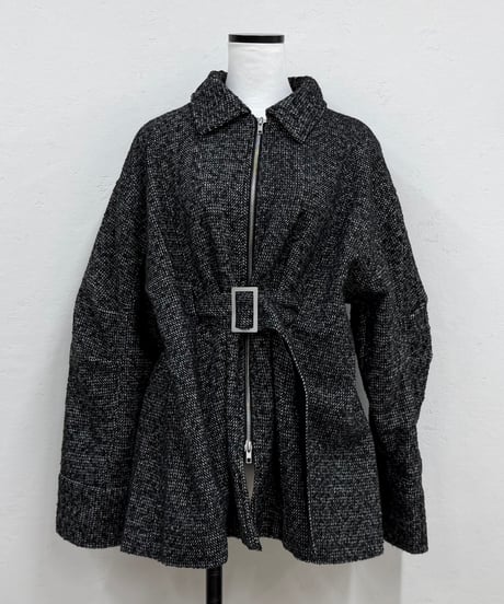 peplum tweed jacketcoat