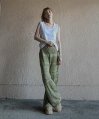 Amu2ウェイタンクトップ＋サマーニットストレートパンツ